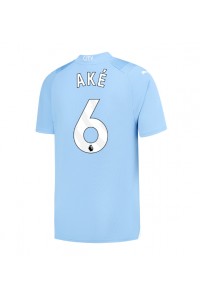 Fotbalové Dres Manchester City Nathan Ake #6 Domácí Oblečení 2023-24 Krátký Rukáv